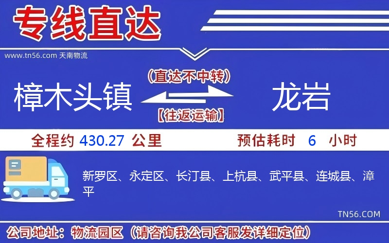 樟木头镇到龙岩物流公司 樟木头镇到龙岩物流公司