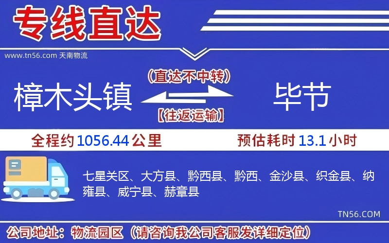 樟木头镇到毕节物流公司 樟木头镇到毕节物流公司