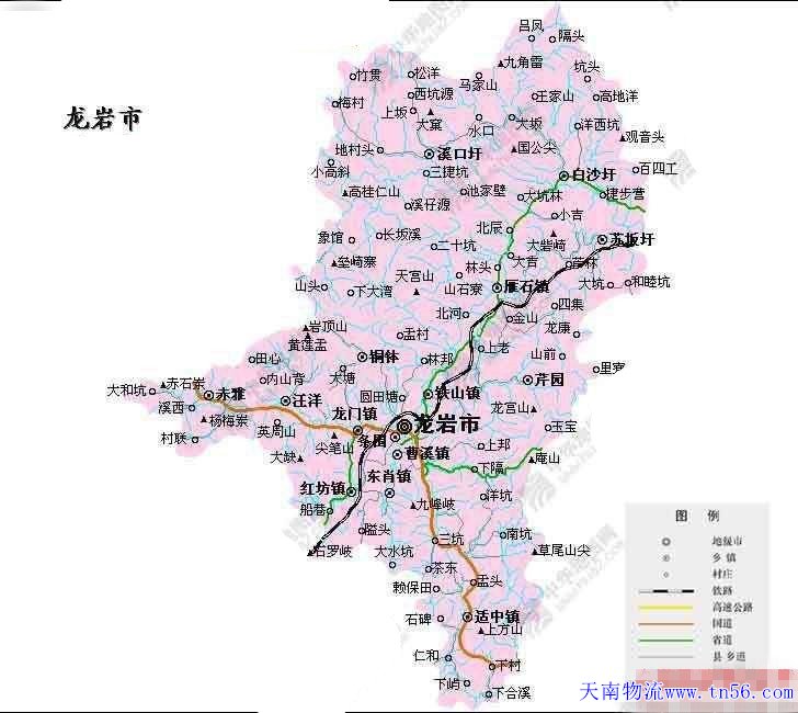 东莞到龙岩市地图 www.188ipr.com